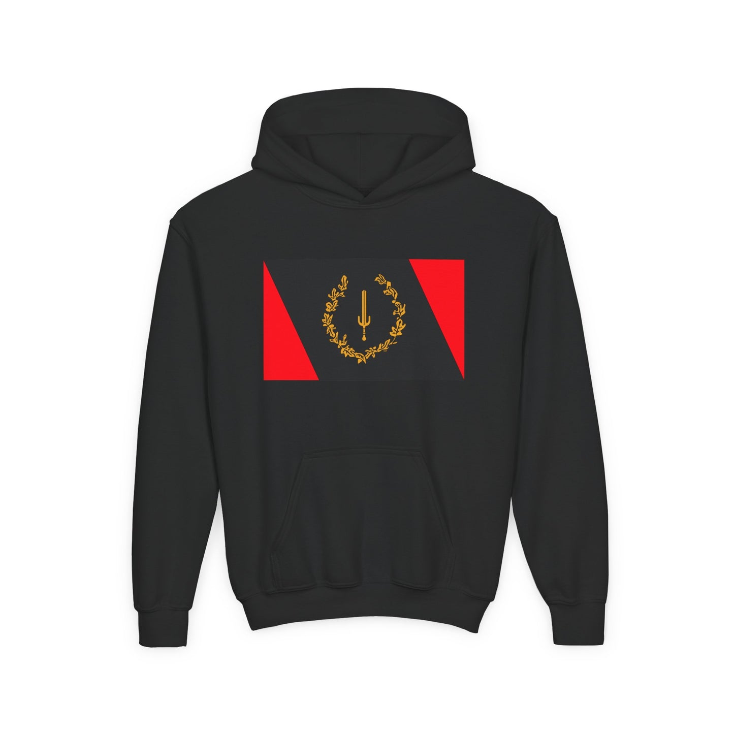 Black American Heritage Flag Classic Youth Hoodie - Black