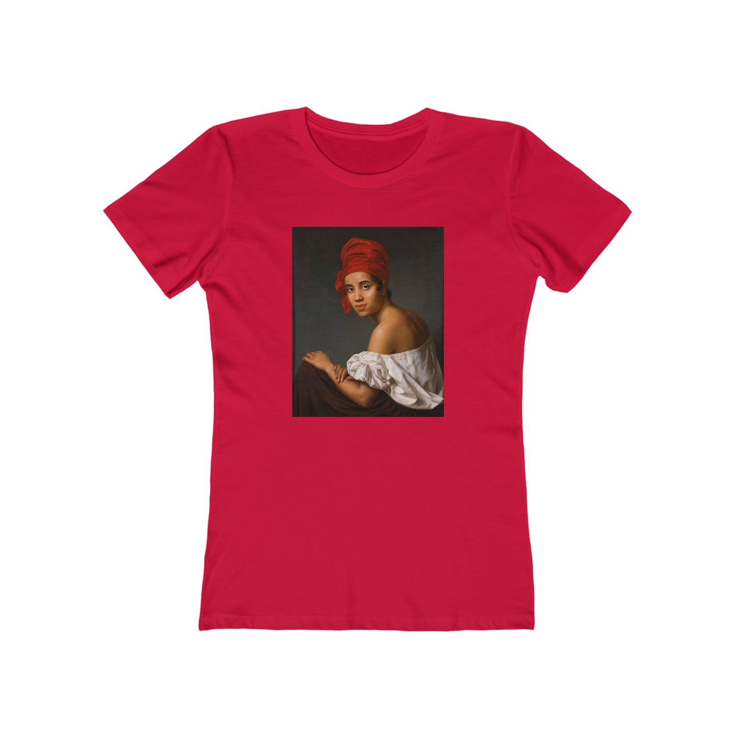 Creole Girl In Red Headdress Women's Tee - Red
