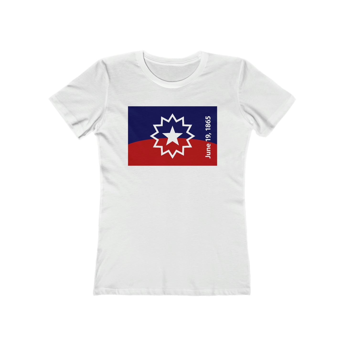 Juneteenth Flag Women's Tee - White