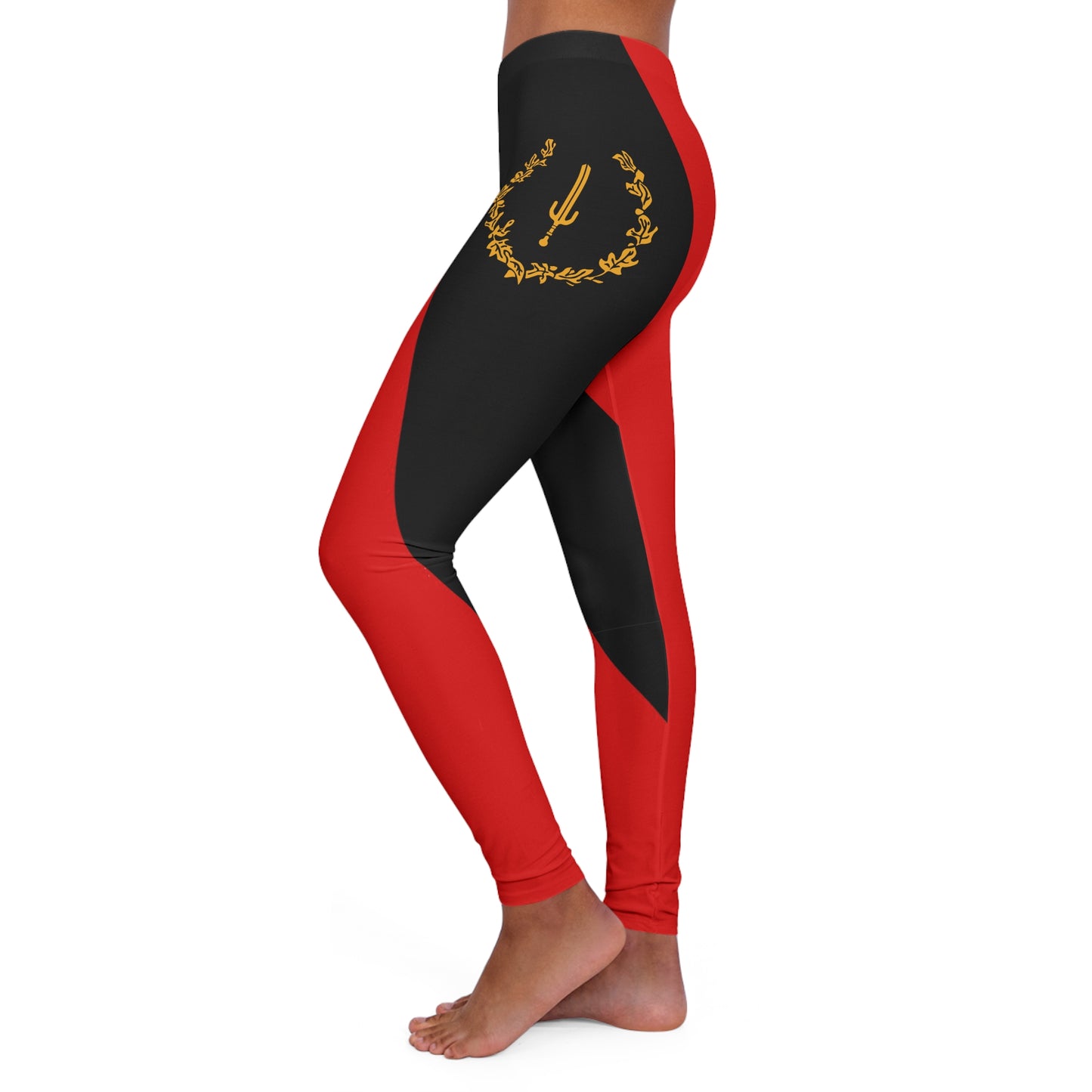 Black American Heritage Flag Classic Women's Leggings