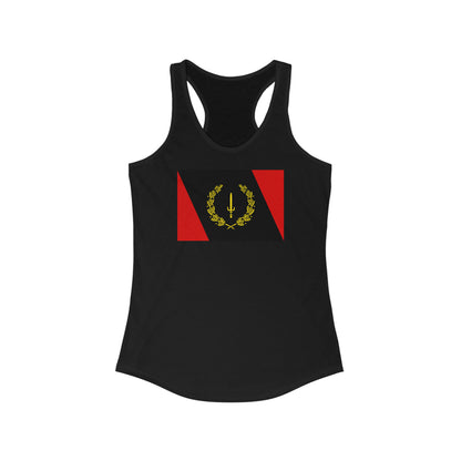 Black American Heritage Flag Women's Racerback Tank Top