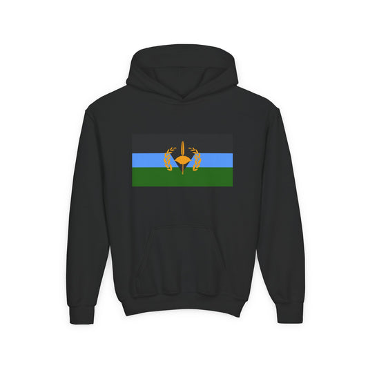 Gullah Geechee Flag Youth Hoodie - Black