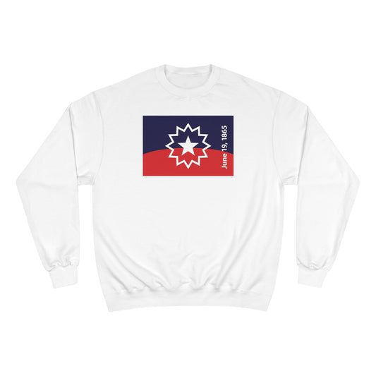 Juneteenth Flag Sweatshirt - White