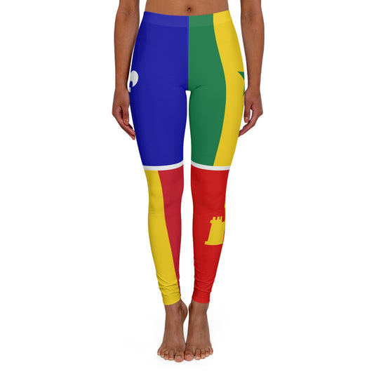 Louisiana Creole Flag Women's Leggings