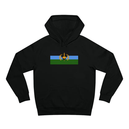 Gullah Geechee Flag Premium Women's Hoodie - Black