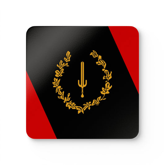 Black American Heritage Flag Coaster Set