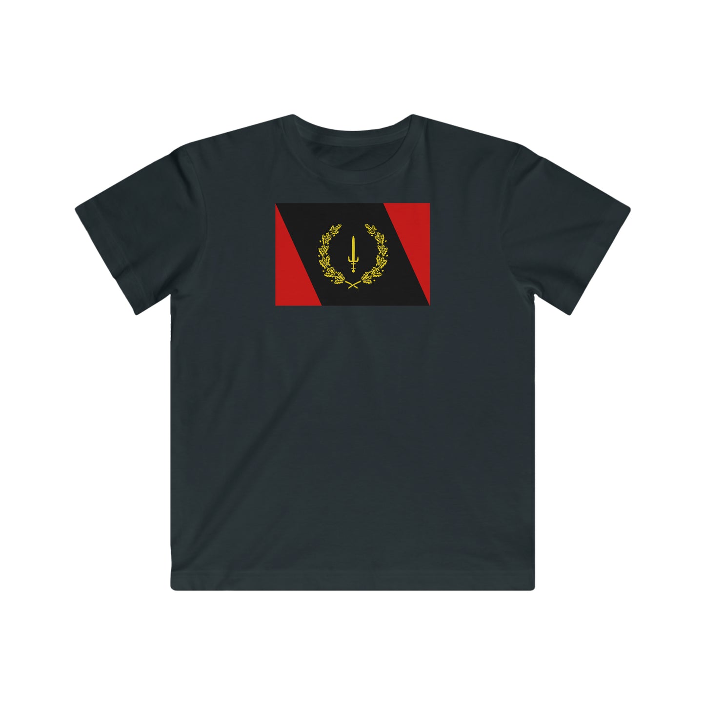 Black America Heritage Flag Youth Tee - Black