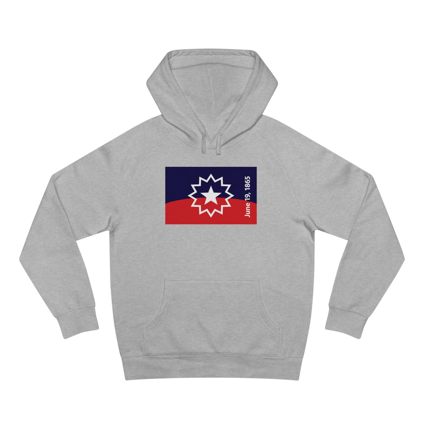 Juneteenth Flag Premium Women's Hoodie - Heather Grey