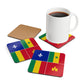 Louisiana Creole Flag Coaster Set