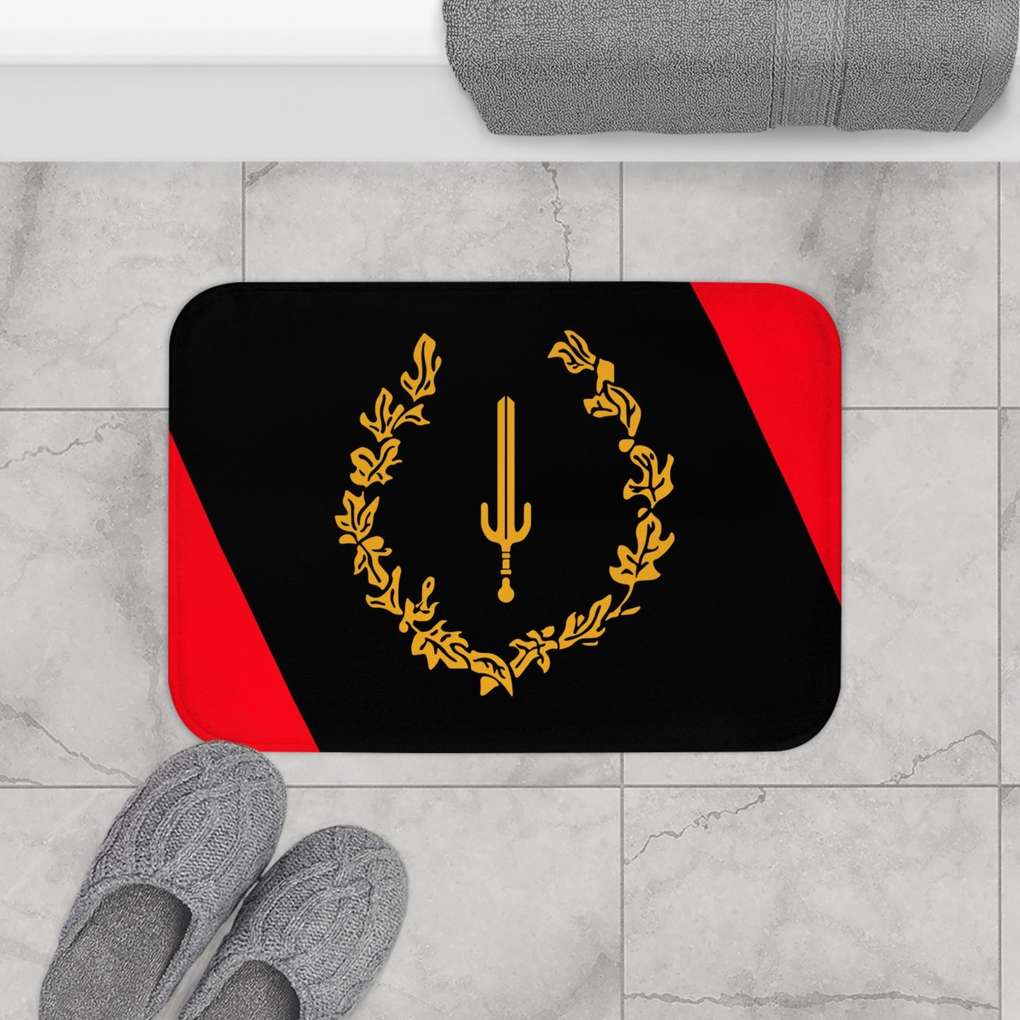 Black American Heritage Flag Classic Bath Mat