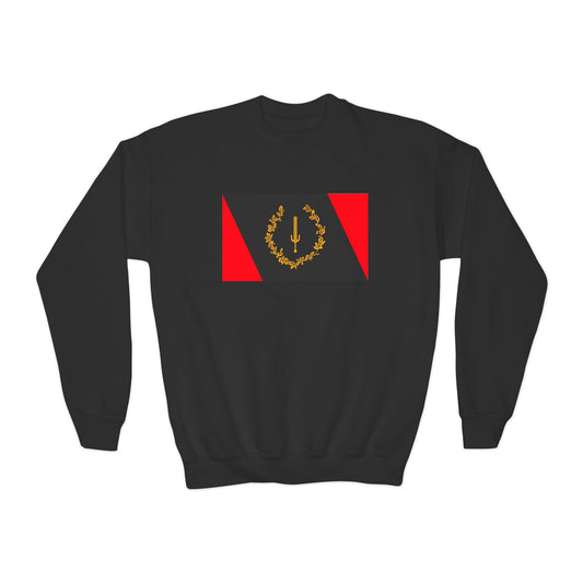 Black American Heritage Flag Classic Youth Sweatshirt - Black