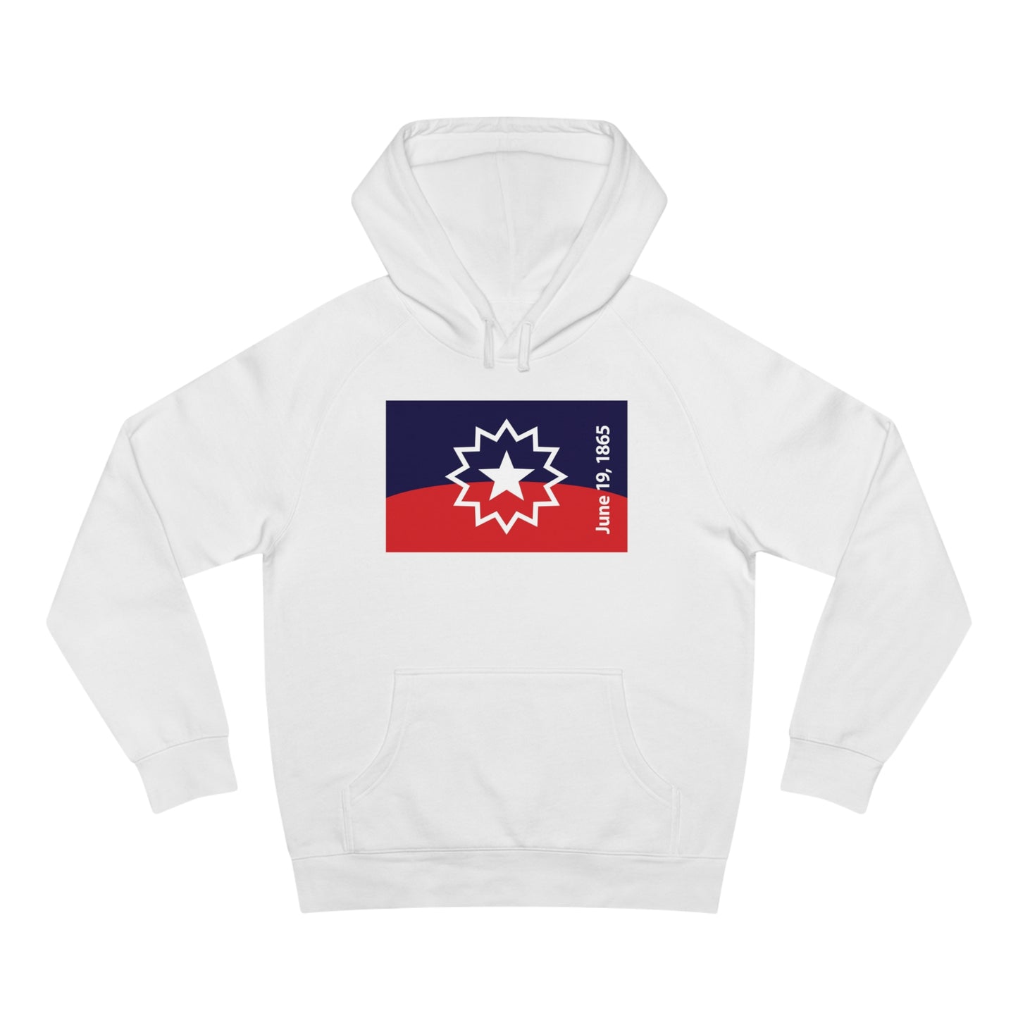 Juneteenth Flag Premium Hoodie - White