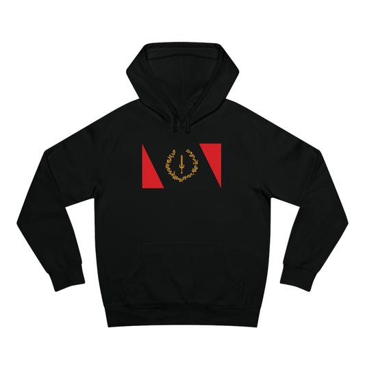 Black American Heritage Flag Classic Premium Women's Hoodie - Black