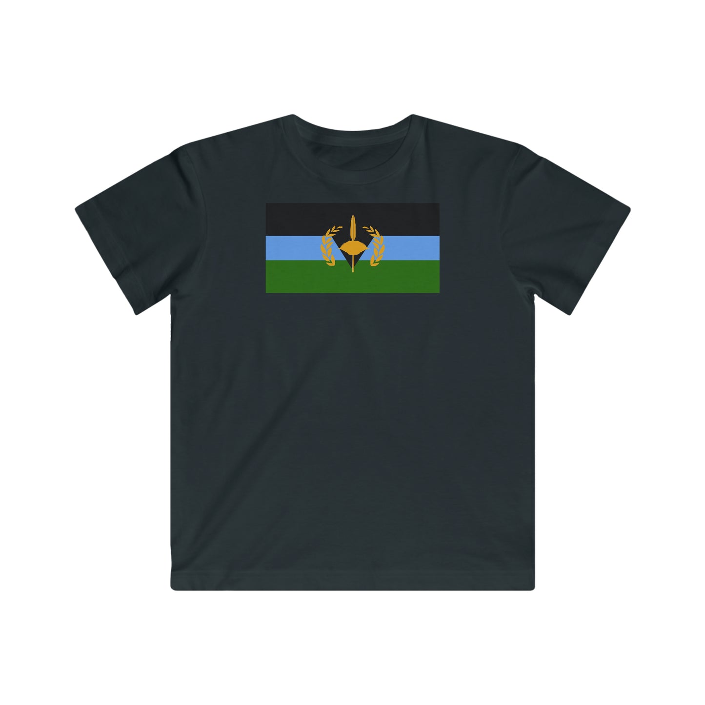 Gullah Geechee Flag Youth Tee - Black