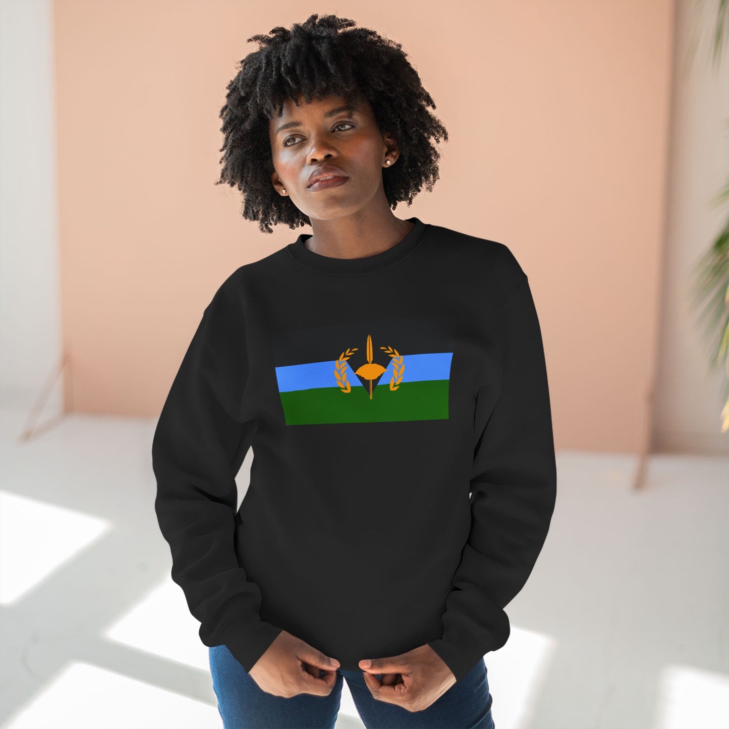 Gullah Geechee Flag Women's Sweatshirt - Black