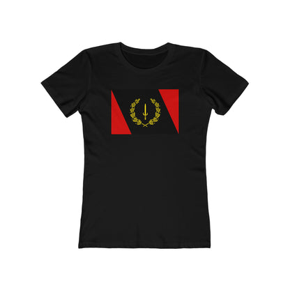 Black American Heritage Flag Women's Tee - Black