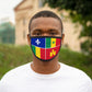 Louisiana Creole Flag Face Mask