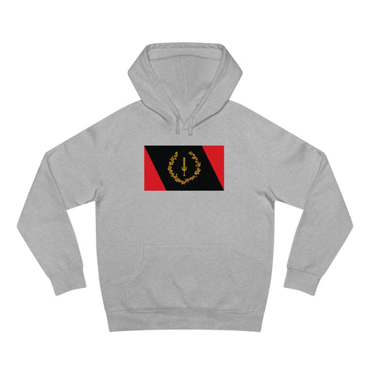 Black American Heritage Flag Classic Premium Women's Hoodie - Heather Grey