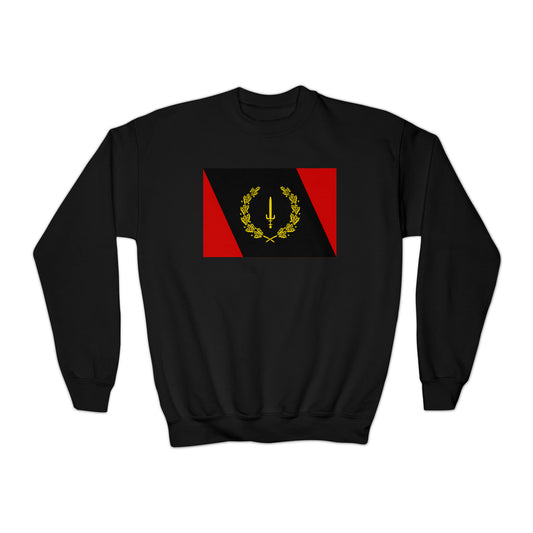 Black American Heritage Flag Youth Sweatshirt - Black