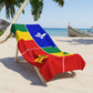 Louisiana Creole Flag Beach Towel