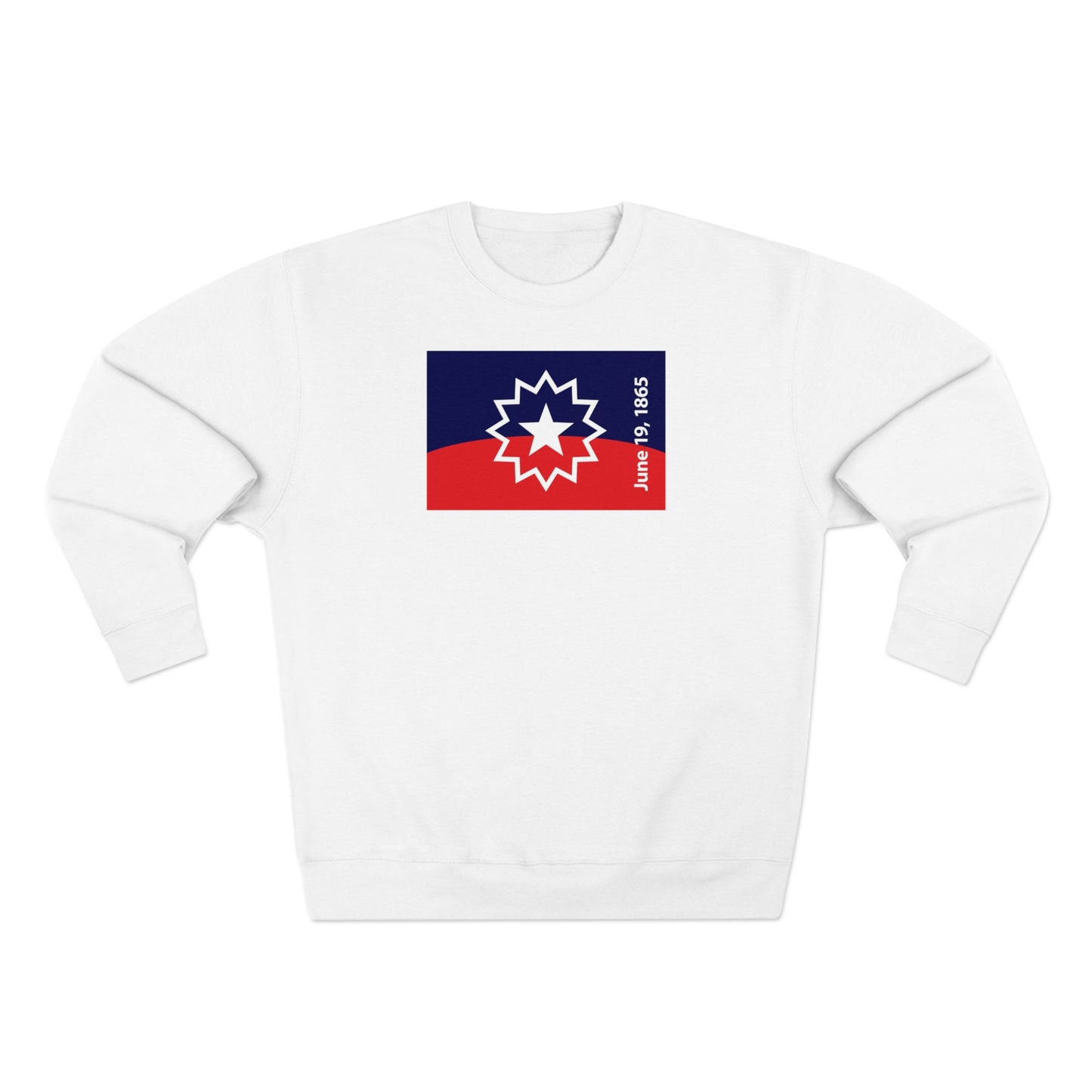 Juneteenth Flag Women's Sweatshirt - White