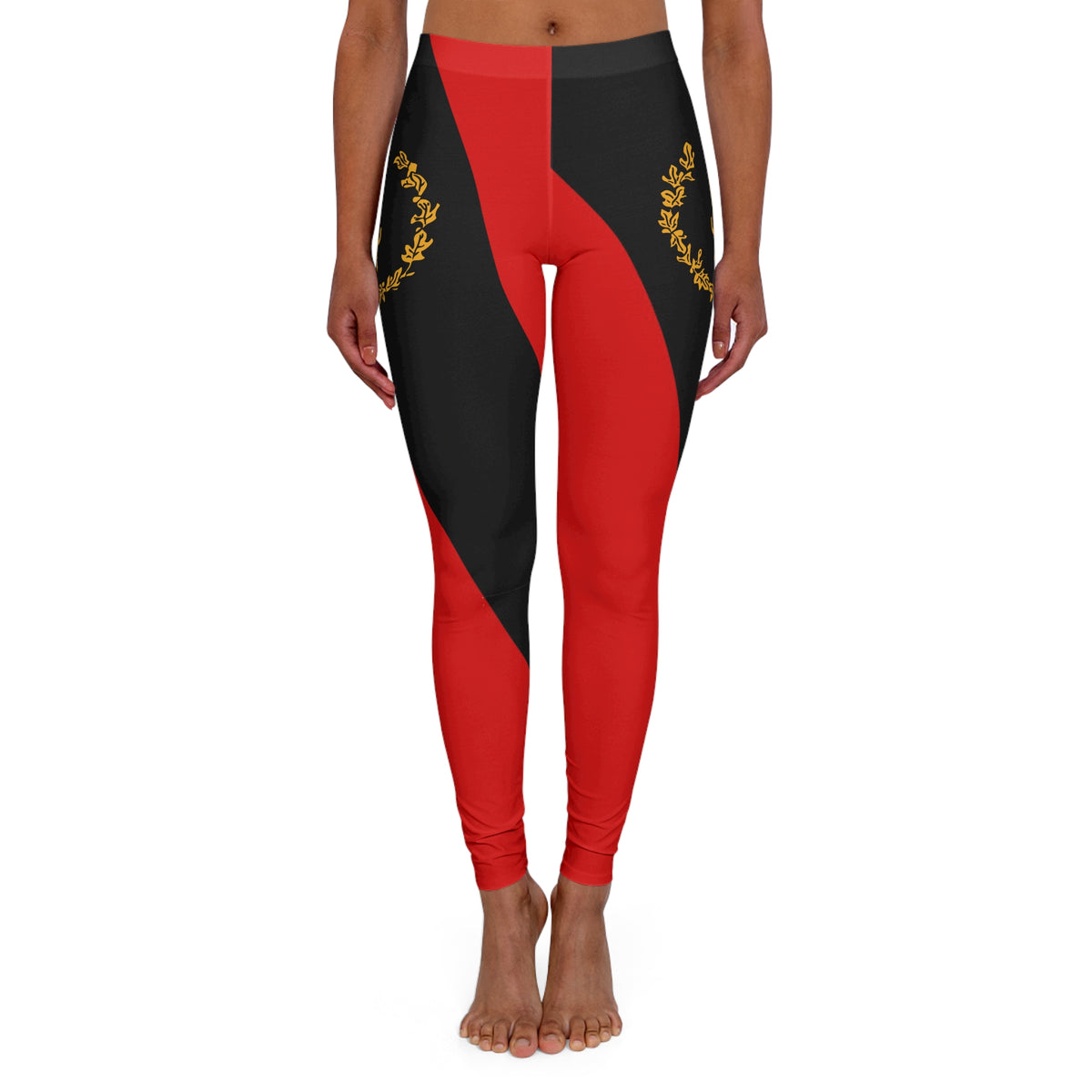 Black American Heritage Flag Classic Women's Leggings