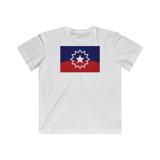 Juneteenth Flag Youth Tee - White