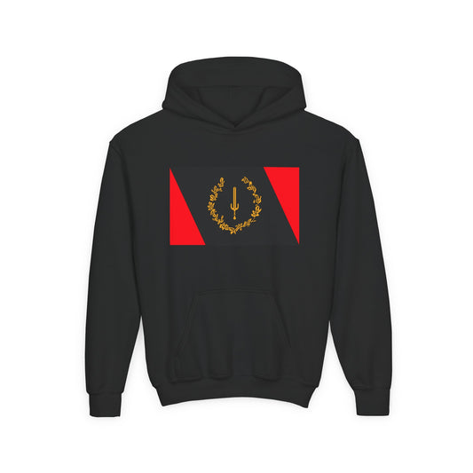 Black American Heritage Flag Classic Youth Hoodie - Black