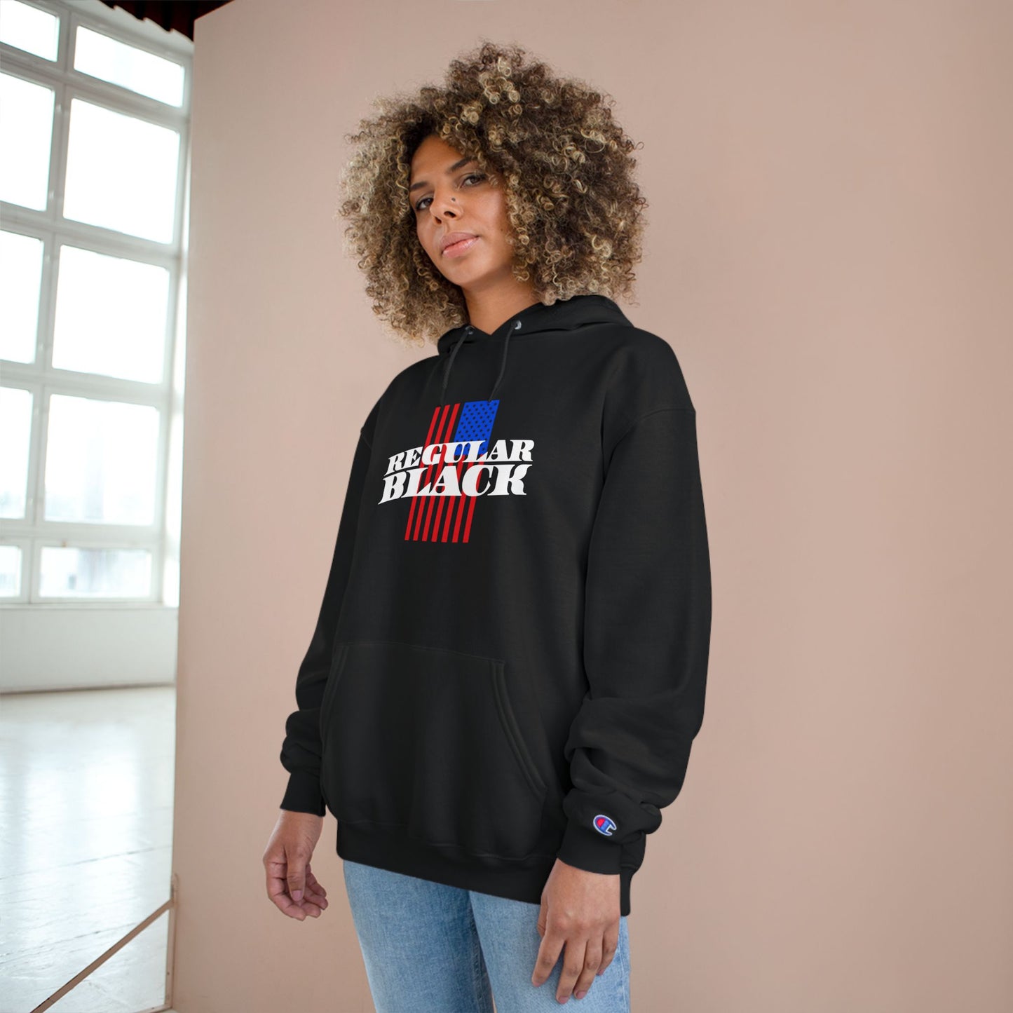 Regular Black Premium Women's Hoodie - Black