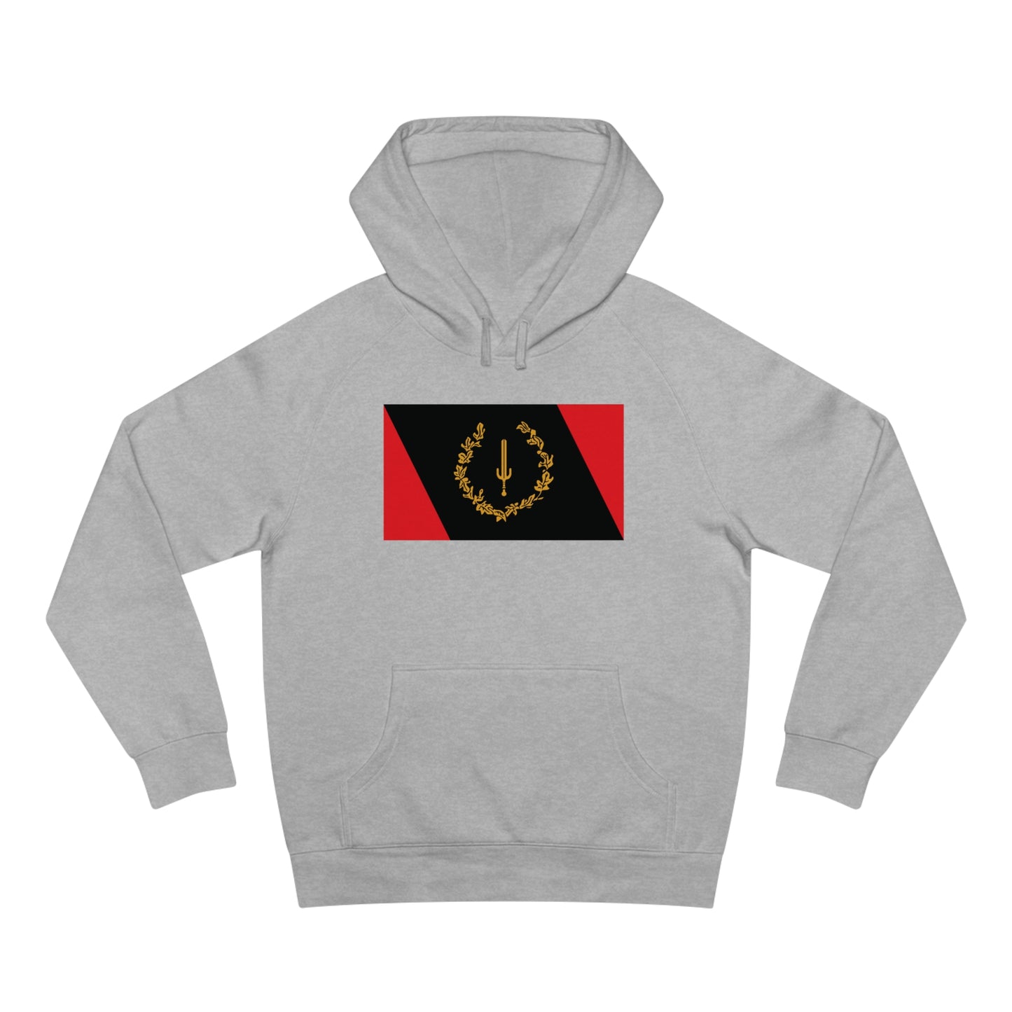 Black American Heritage Flag Classic Premium Hoodie - Heather Grey