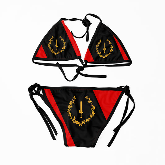 Black American Heritage Flag Classic Bikini Set