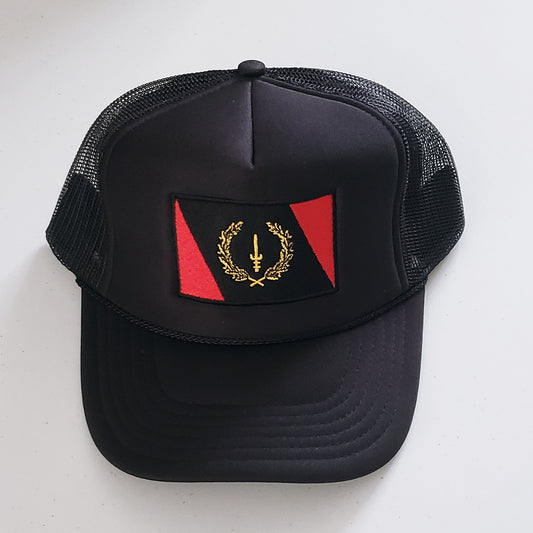 Black American Heritage Flag Trucker Hat