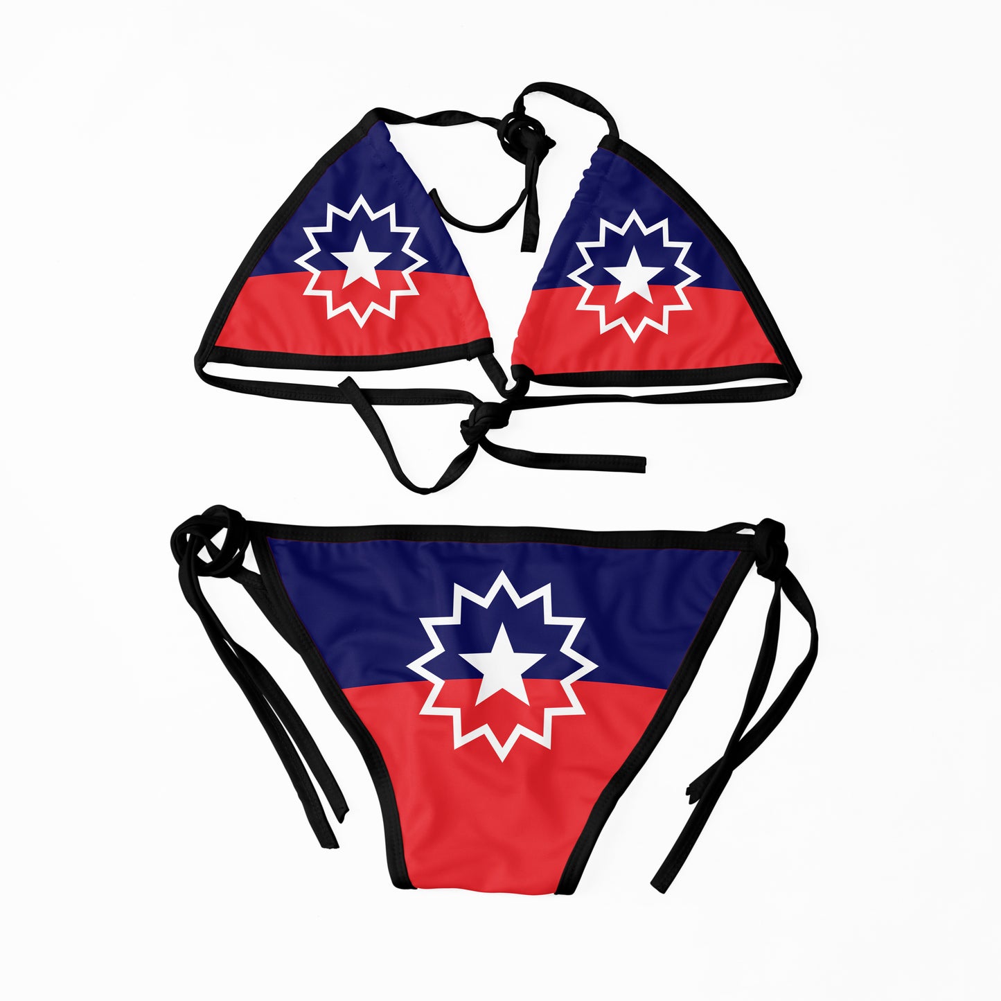 Juneteenth Flag Bikini Swimsuit