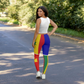 Louisiana Creole Flag Women's Leggings