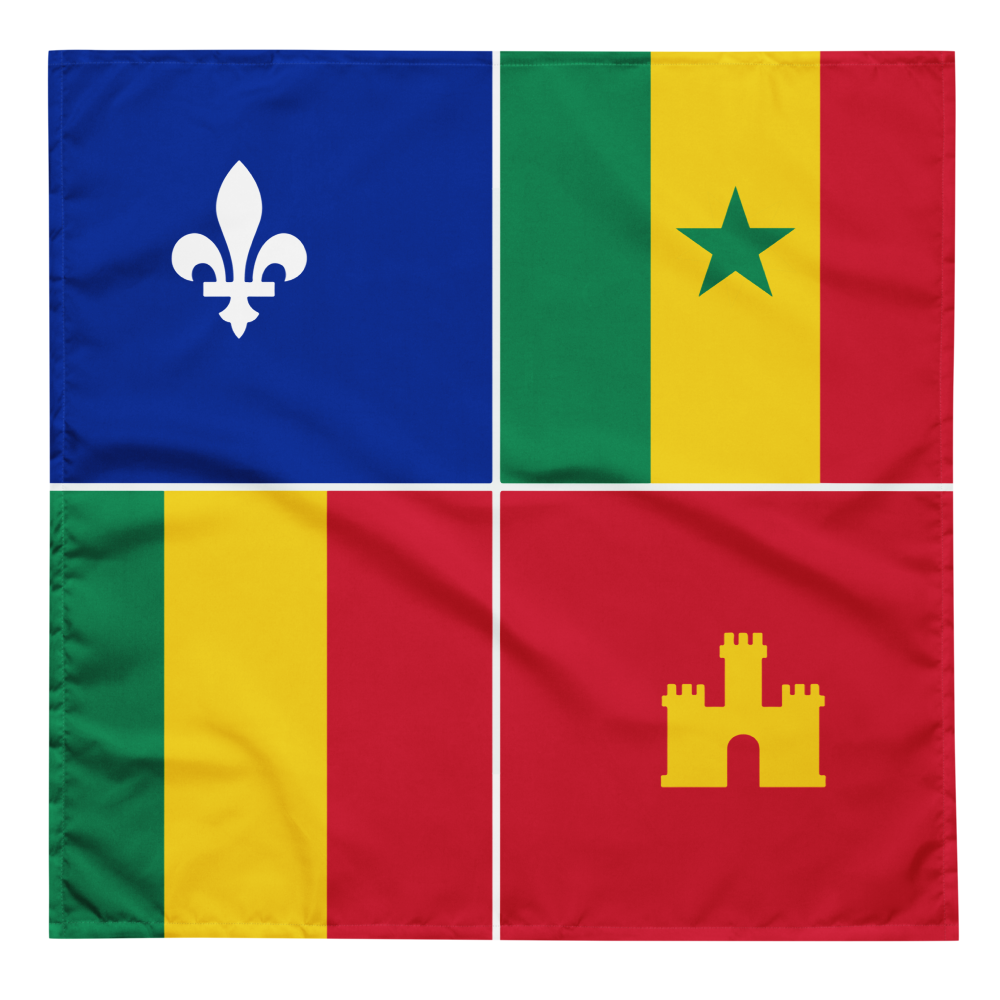 Louisiana Creole Flag Bandana