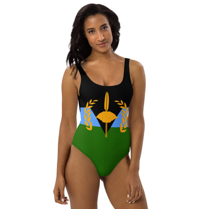 Gullah Geechee Flag One-Piece Swimsuit