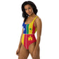 Louisiana Creole Flag One-Piece Swimsuit