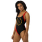 Black American Heritage Classic Flag One-Piece Swimsuit