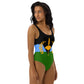 Gullah Geechee Flag One-Piece Swimsuit