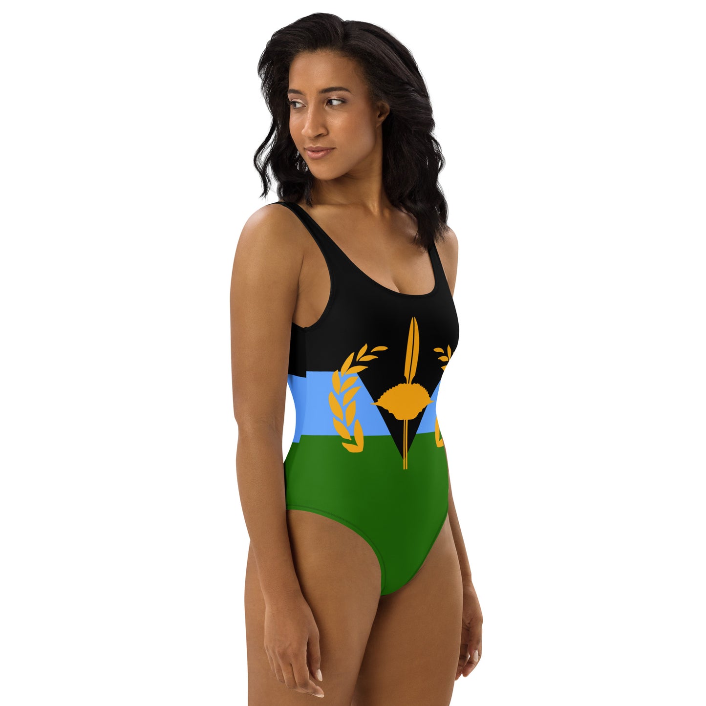 Gullah Geechee Flag One-Piece Swimsuit