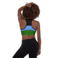 Gullah Geechee Flag Padded Sports Bra