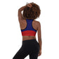 Juneteenth Flag Padded Sports Bra