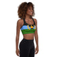 Gullah Geechee Flag Padded Sports Bra