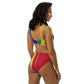 Louisiana Creole Flag High Waisted Bikini Set