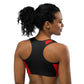 Black American Heritage Flag Classic Sports Bra