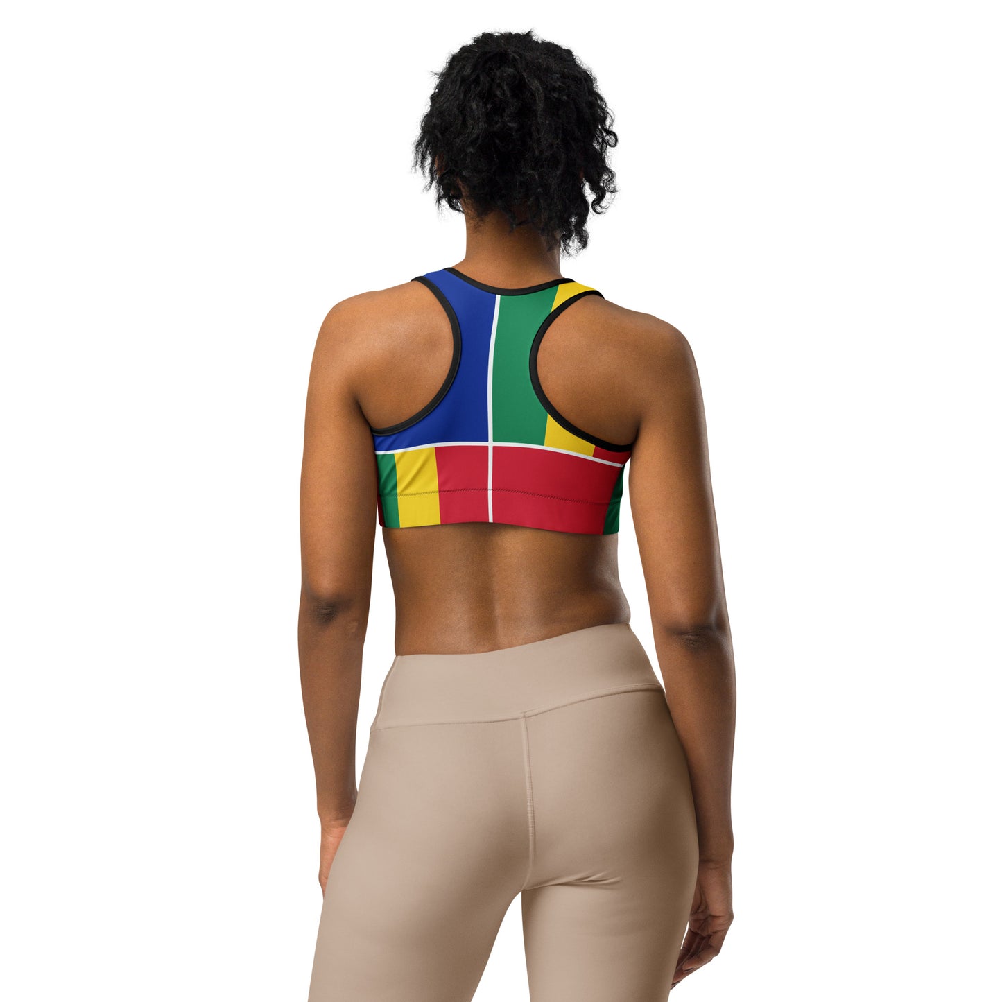 Louisiana Creole Flag Sports Bra