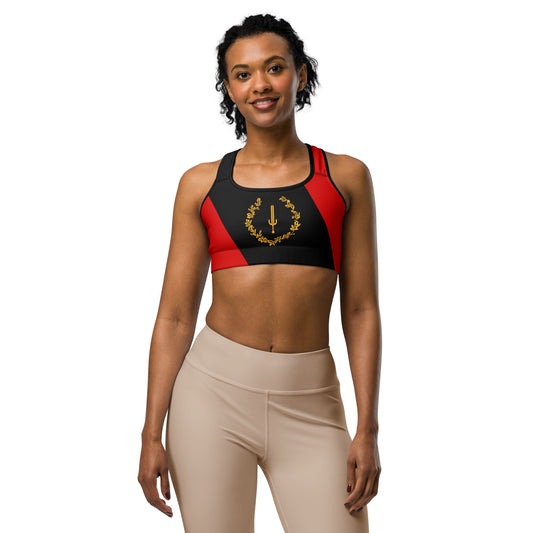 Black American Heritage Flag Classic Sports Bra