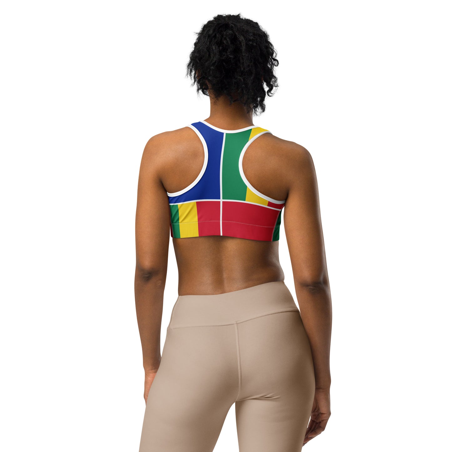 Louisiana Creole Flag Sports Bra