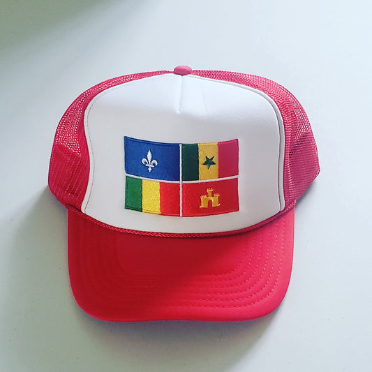 Louisiana Creole Flag Trucker Hat