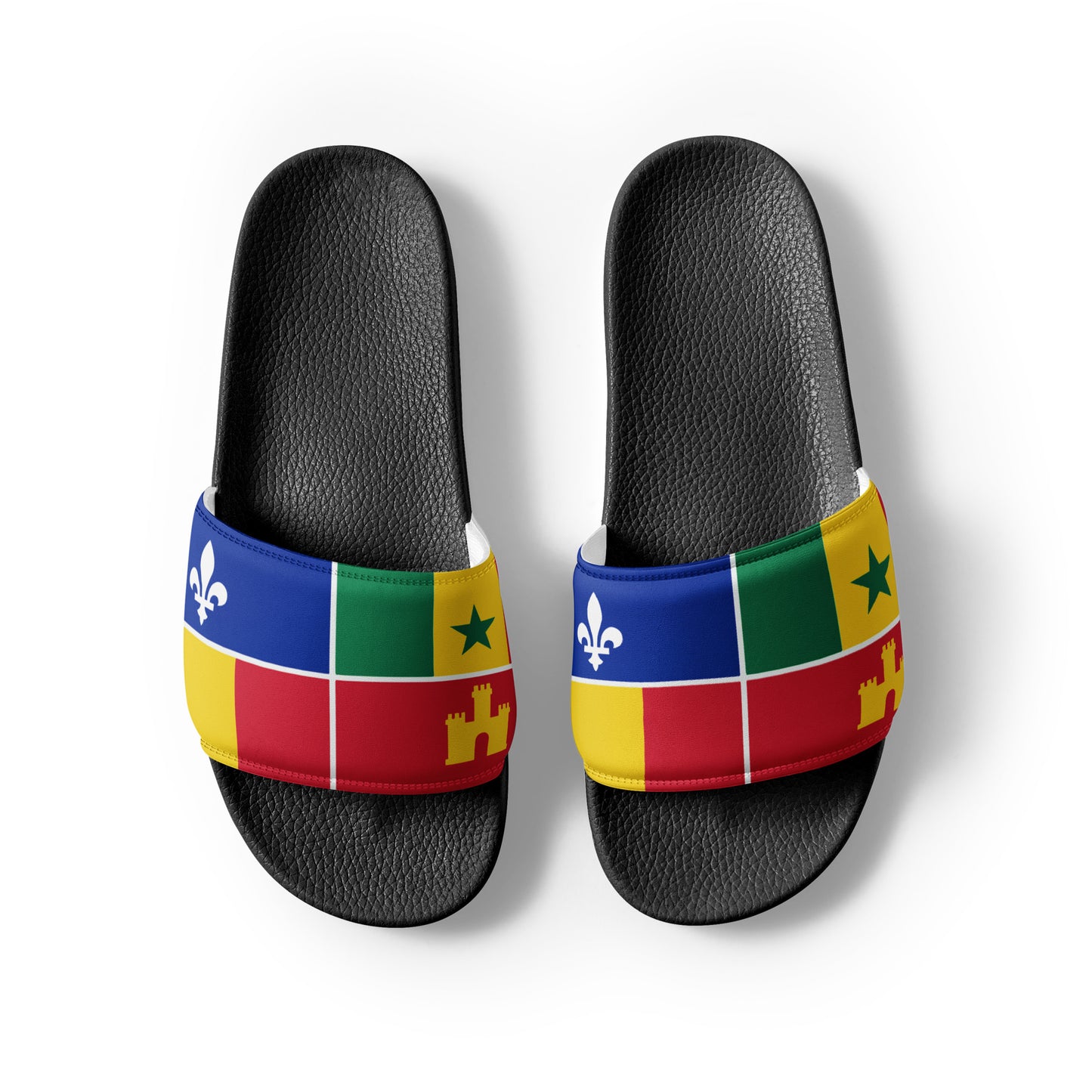 Louisiana Creole Flag Men’s Slides